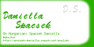 daniella spacsek business card